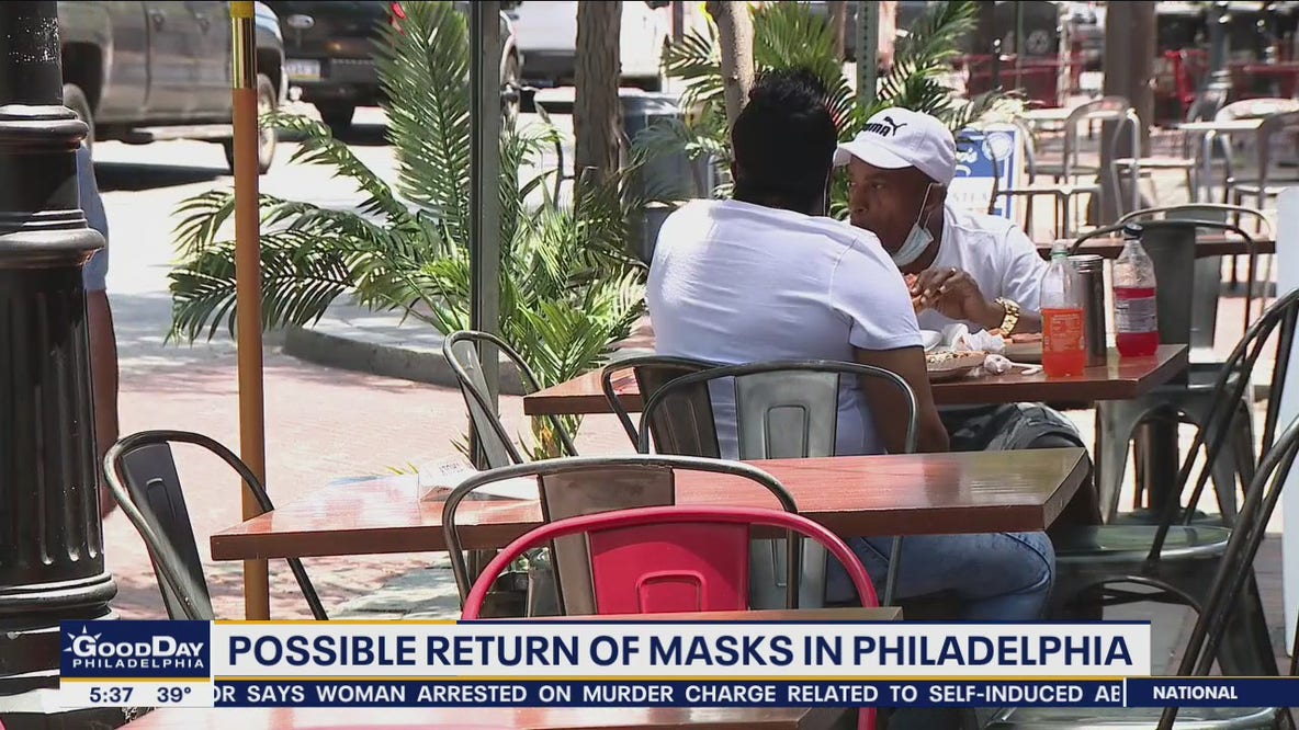 Philadelphia's indoor mask mandate could return as COVID-19 cases rise